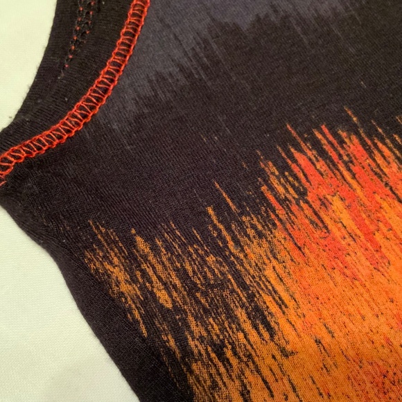 Vanilla Sugar Abstract Beaded Long Stretchy Tank Top (M) - Picture 4 of 7